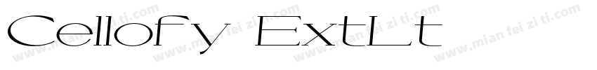 Cellofy ExtLt字体转换